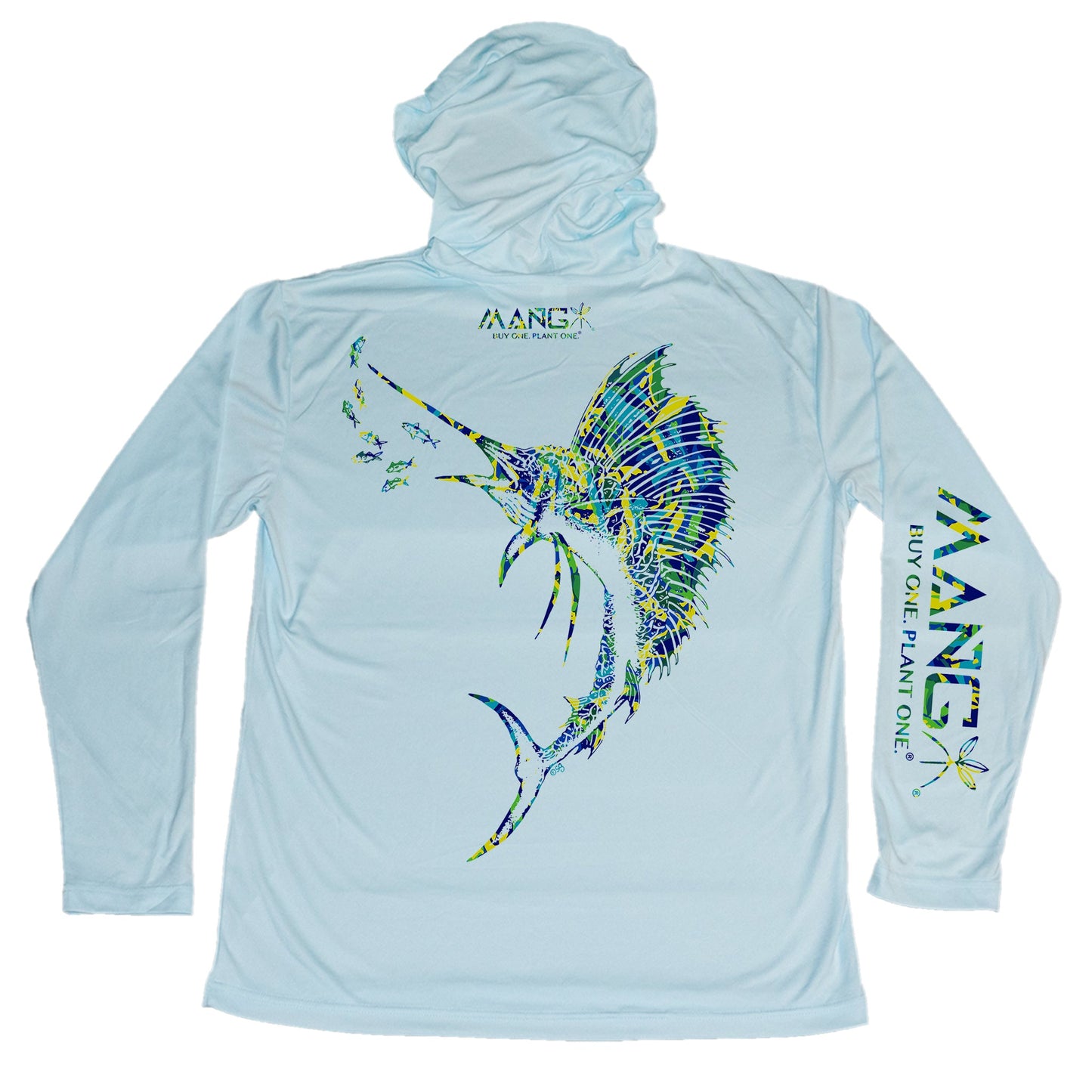 MANG Sailfish Blue Crush Hoodie - XS-Arctic Blue