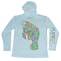 MANG Bimini Twist Mangatee Hoodie - XS-Arctic Blue