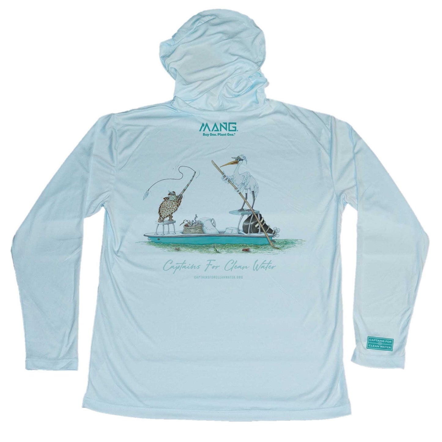 MANG Captain Cleanwater Hoodie - XS-Arctic Blue