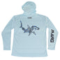 MANG Hammerhead Shark MANG Hoodie - XS-Arctic Blue