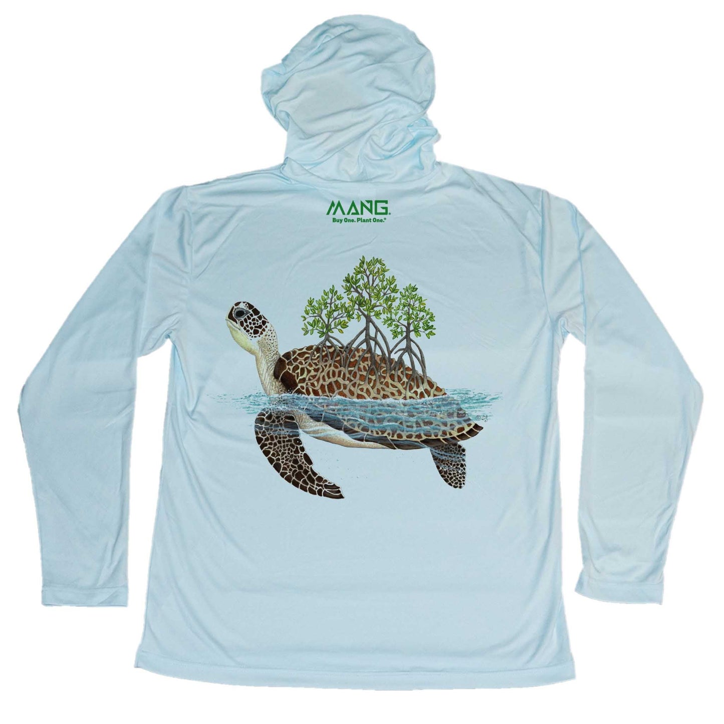 MANG Shell Grove Turtle MANG Premium Hoodie - S-Arctic Blue