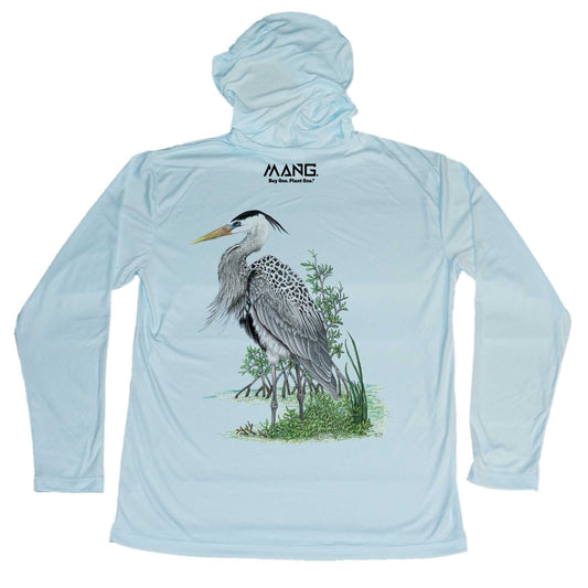 MANG Blue Heron MANG - Youth - Hoodie - YXS-Arctic Blue