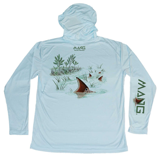 MANG Tailing Redfish MANG Eco Hoodie - S-Arctic Blue