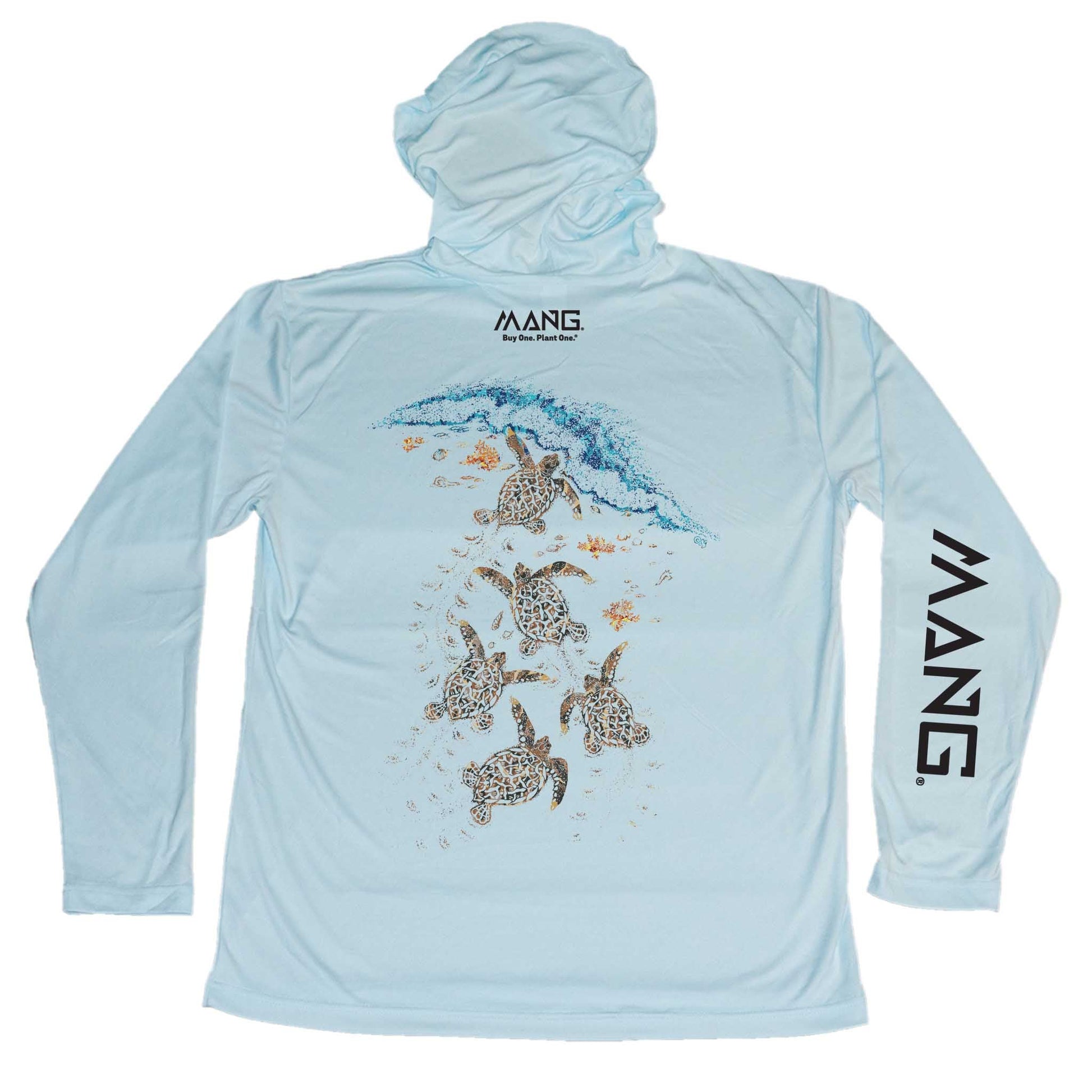 MANG Turtle Crawl MANG Hoodie - XS-Arctic Blue