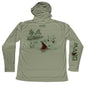 MANG Tailing Redfish MANG Eco Hoodie - S-Olive Green