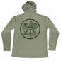 MANG Tri Leaf Slam MANG Eco Hoodie - S-Olive Green