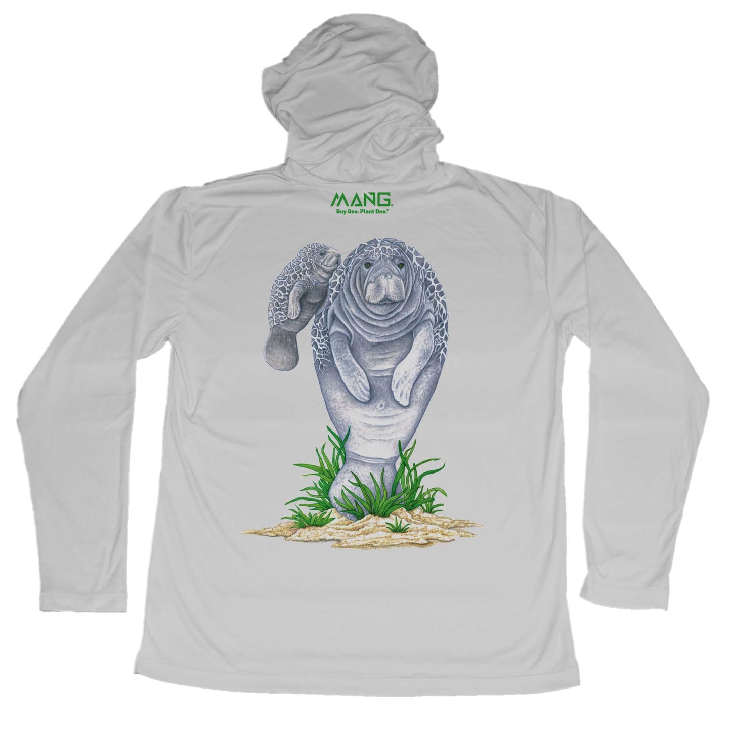 MANG Mamma Manatee MANG Hoodie - XS-Pearl Grey