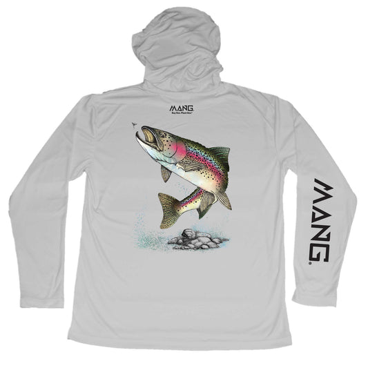 MANG Rainbow Trout MANG Hoodie - XS-Pearl Grey