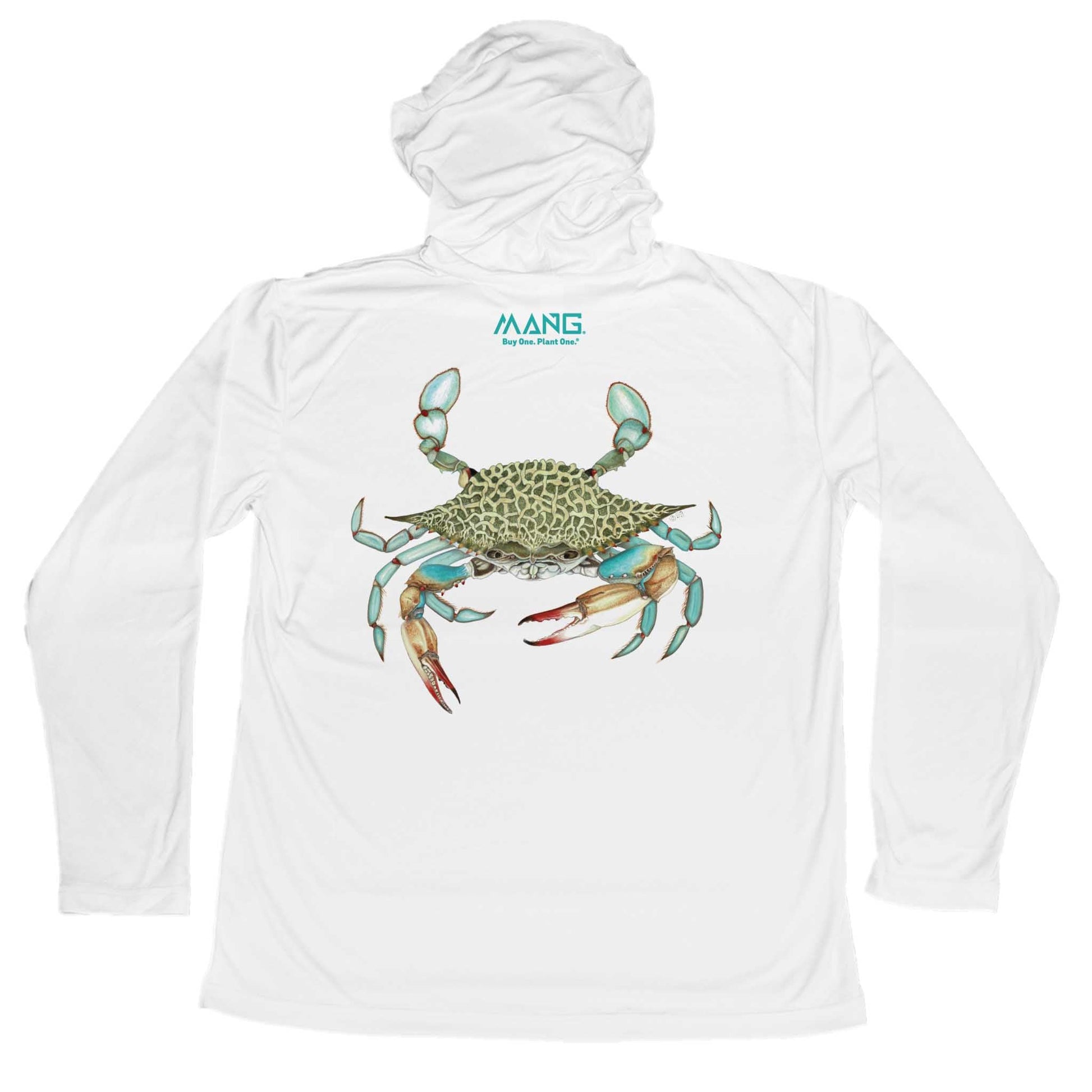 MANG Blue Crab MANG Hoodie - XS-White