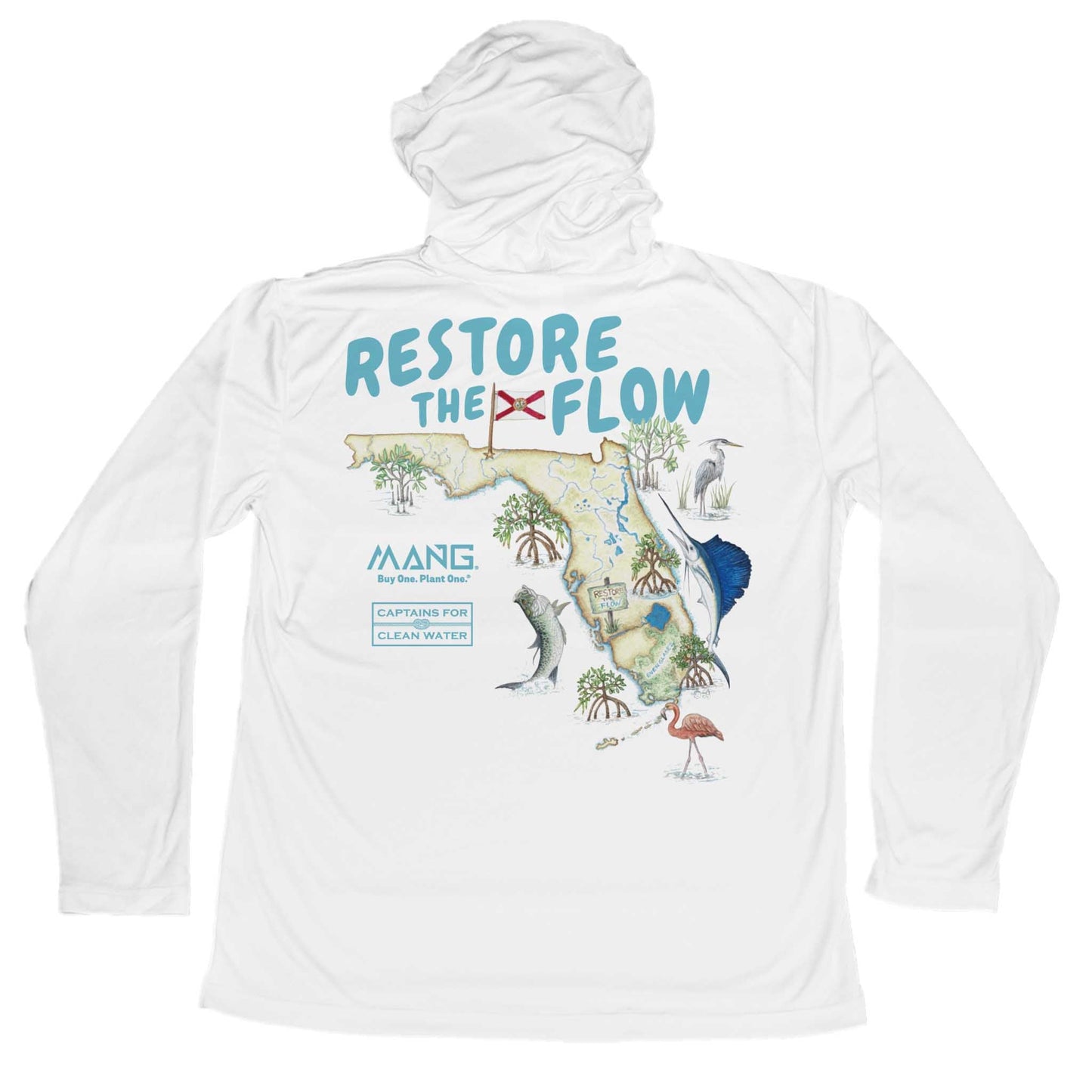 MANG Restore the Flow 2.0 Premium Hoodie - S-White