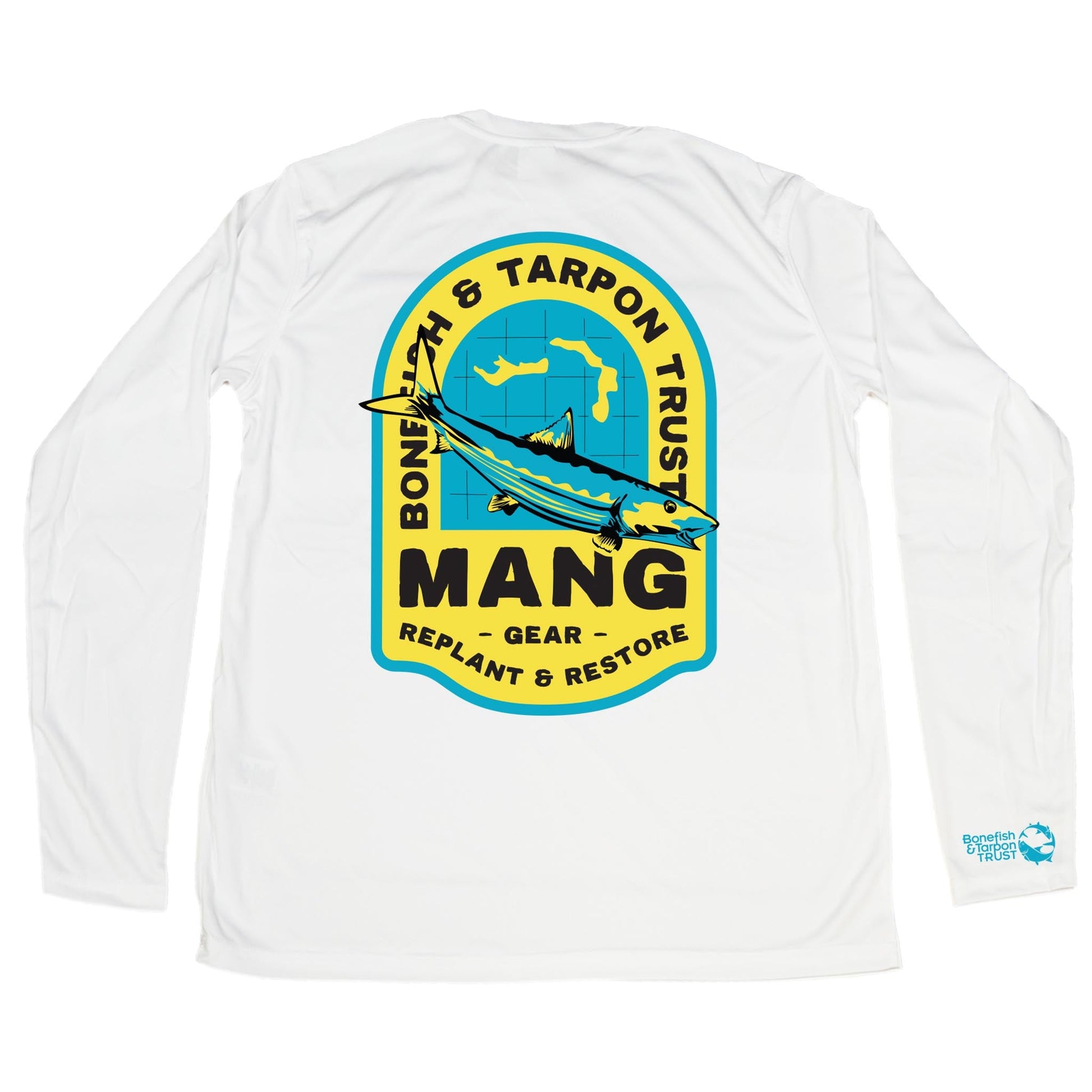 MANG Bahamas Restoration Bonefish - LS - XS-White