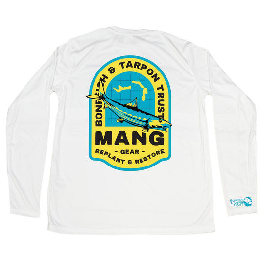 MANG Bahamas Restoration Bonefish - LS - XS-White