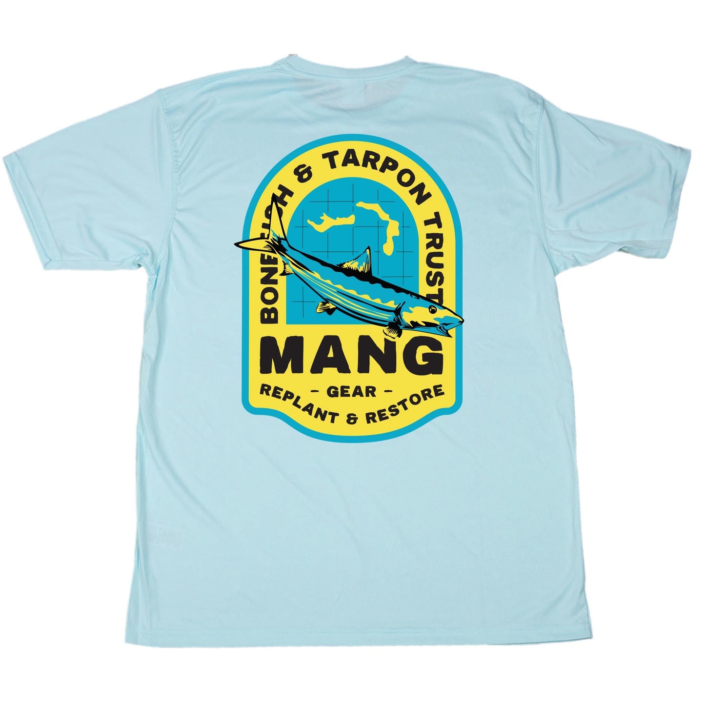 MANG Bahamas Restoration Bonefish - SS - XS-Arctic Blue