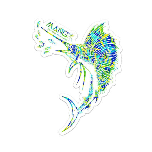 MANG Sailfish Blue Crush - Sticker - 3.75"x5"-