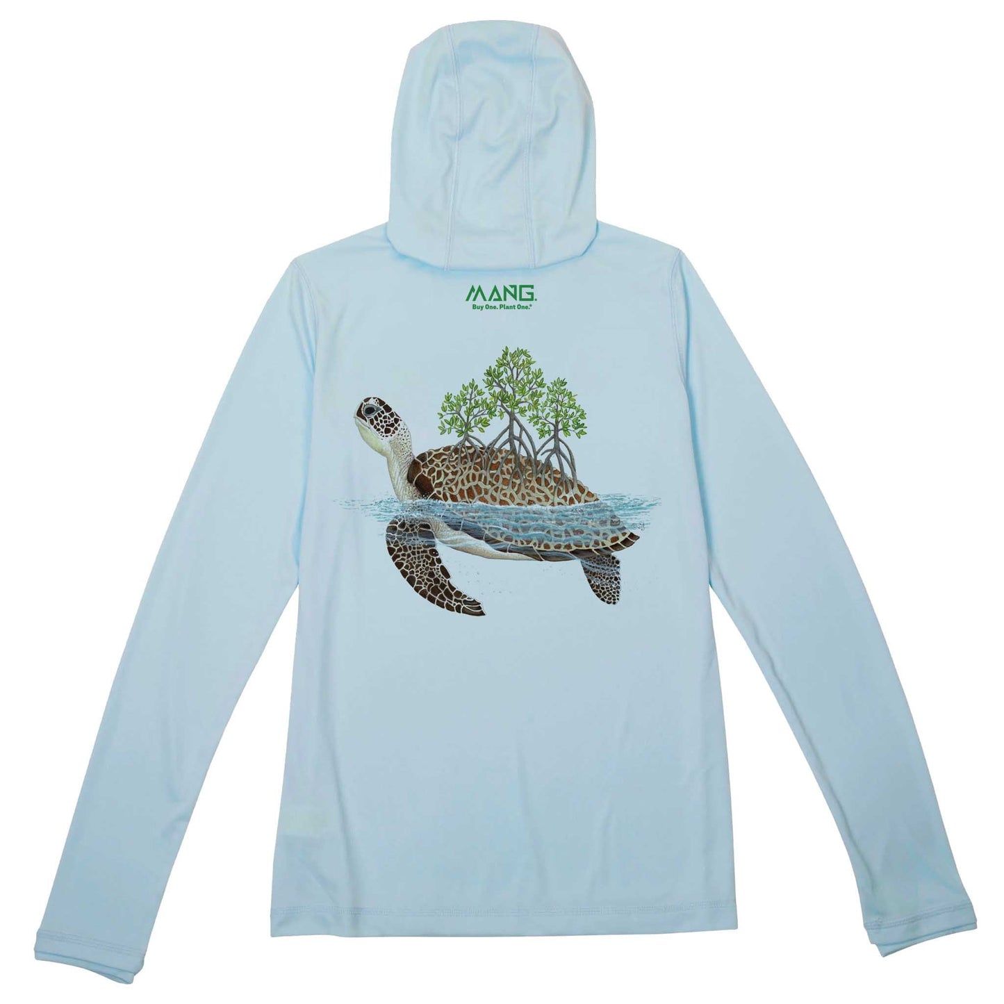 MANG Shell Grove Turtle MANG Premium Hoodie - Women's - XS-Arctic Blue