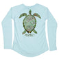 MANG Grassy Turtle - Women's - LS - XS-Arctic Blue