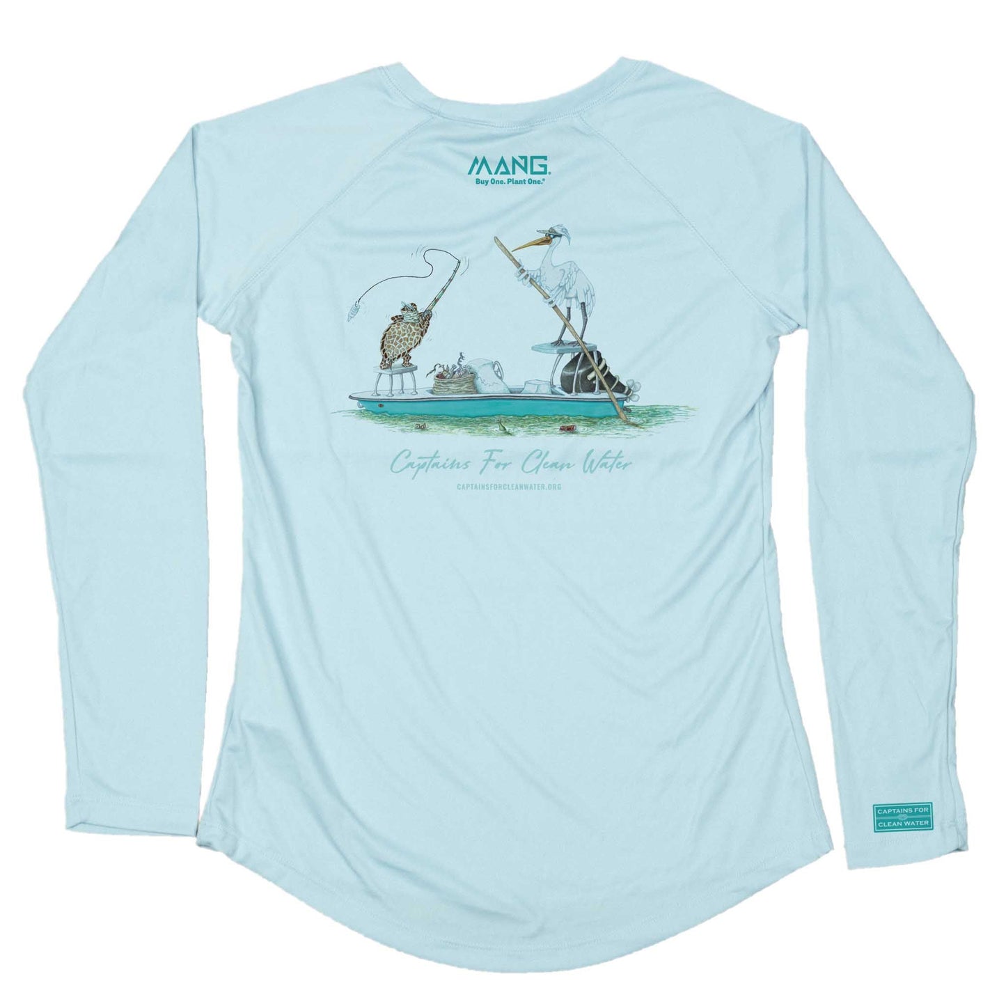 MANG Captain Cleanwater - Women's - LS - XS-Arctic Blue