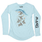 MANG Turtle Crawl MANG - Women's - LS - XS-Arctic Blue