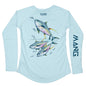 MANG Yellowfin Tuna MANG - Women's - LS - XS-Arctic Blue