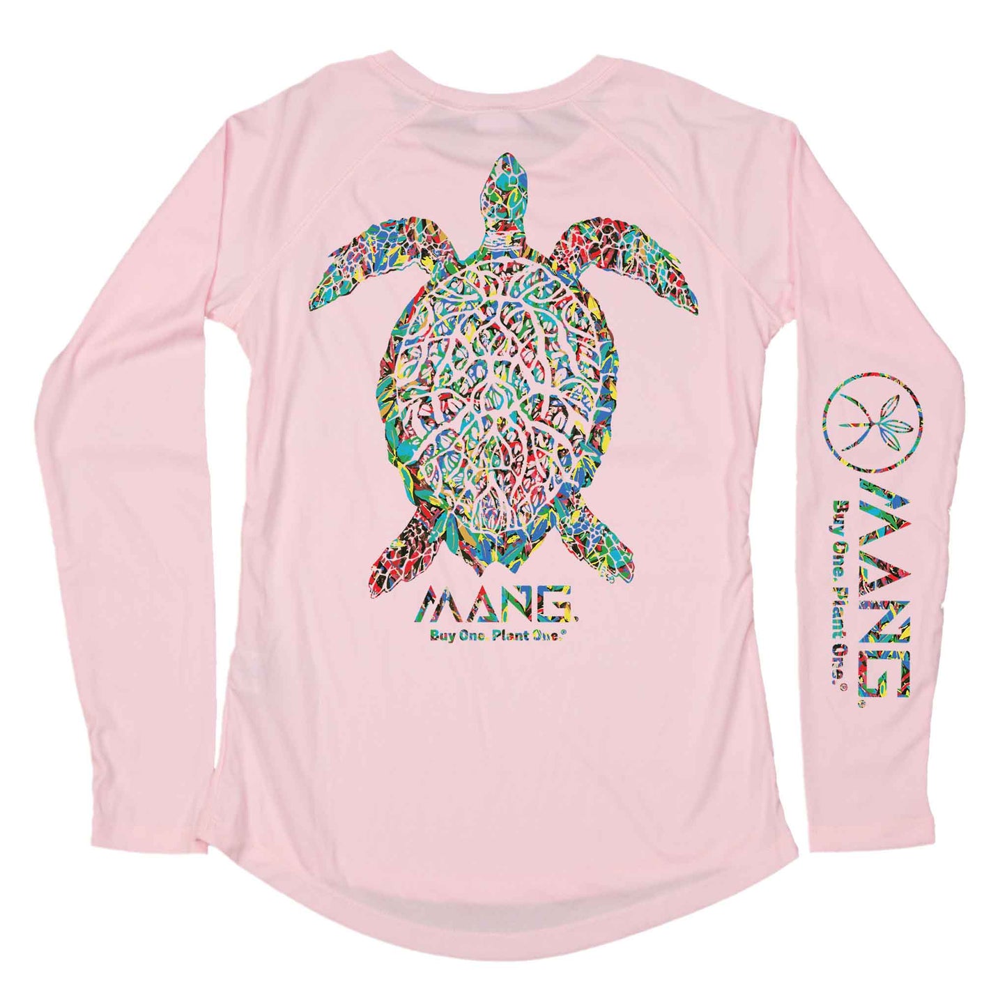 MANG Planting Hope Turtle Women's LS - XS-Pink