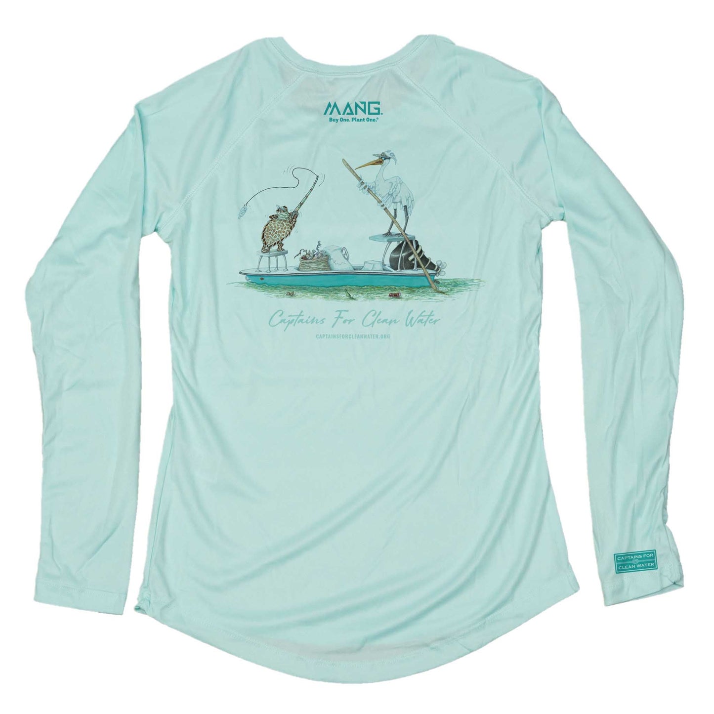 MANG Captain Cleanwater - Women's - LS - XS-Seagrass