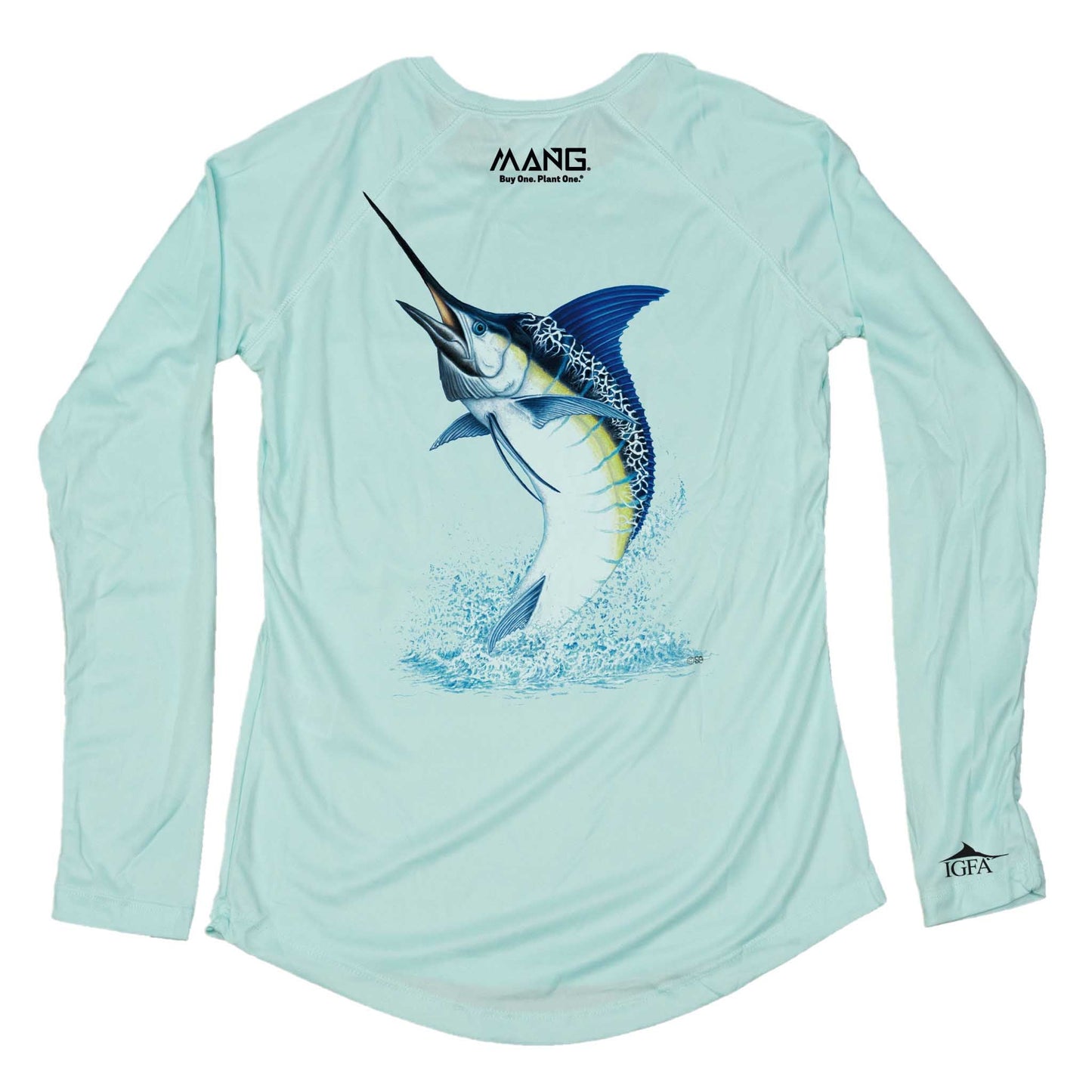 MANG IGFA Blue Marlin MANG - Women's - LS - XS-Seagrass