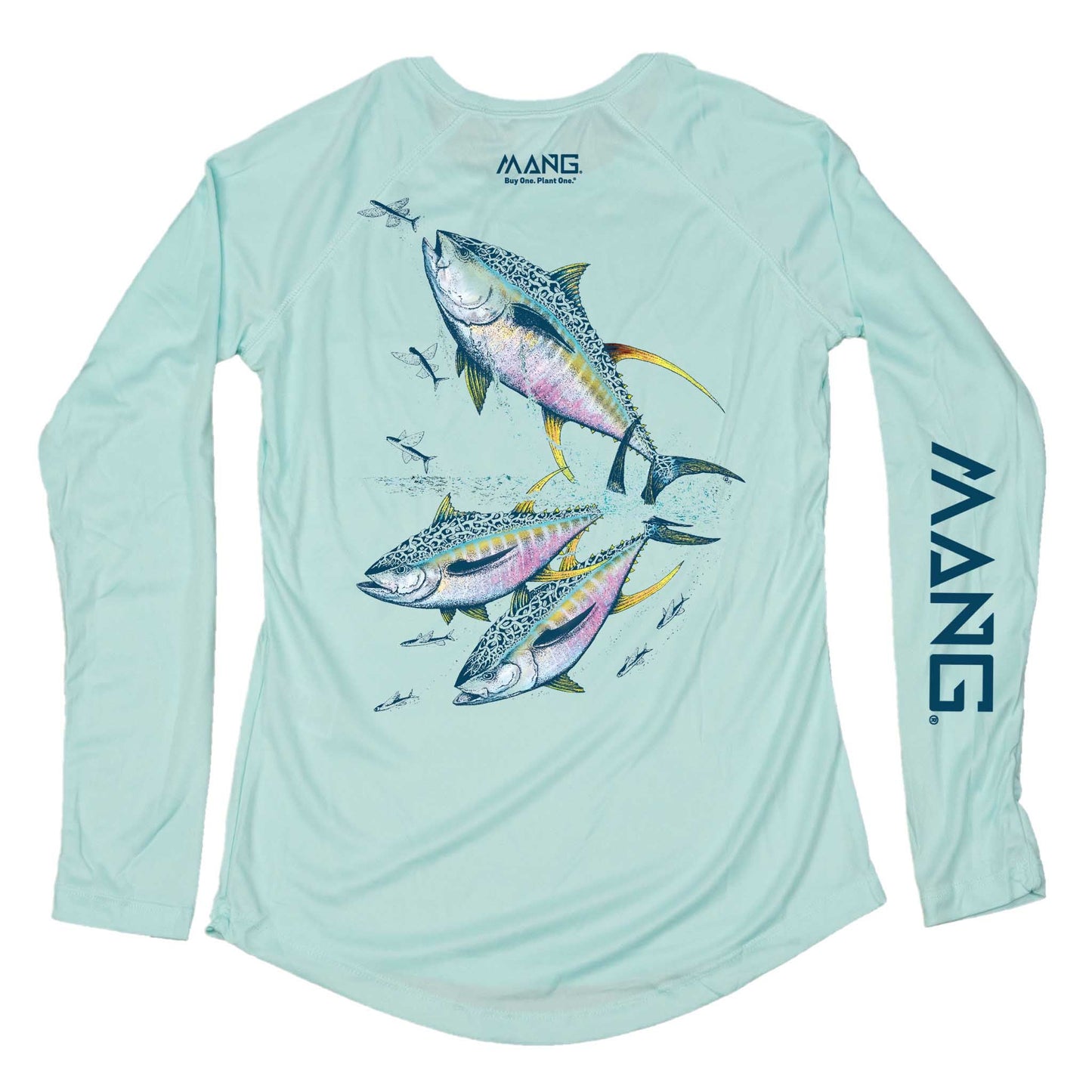 MANG Yellowfin Tuna MANG - Women's - LS - XS-Seagrass