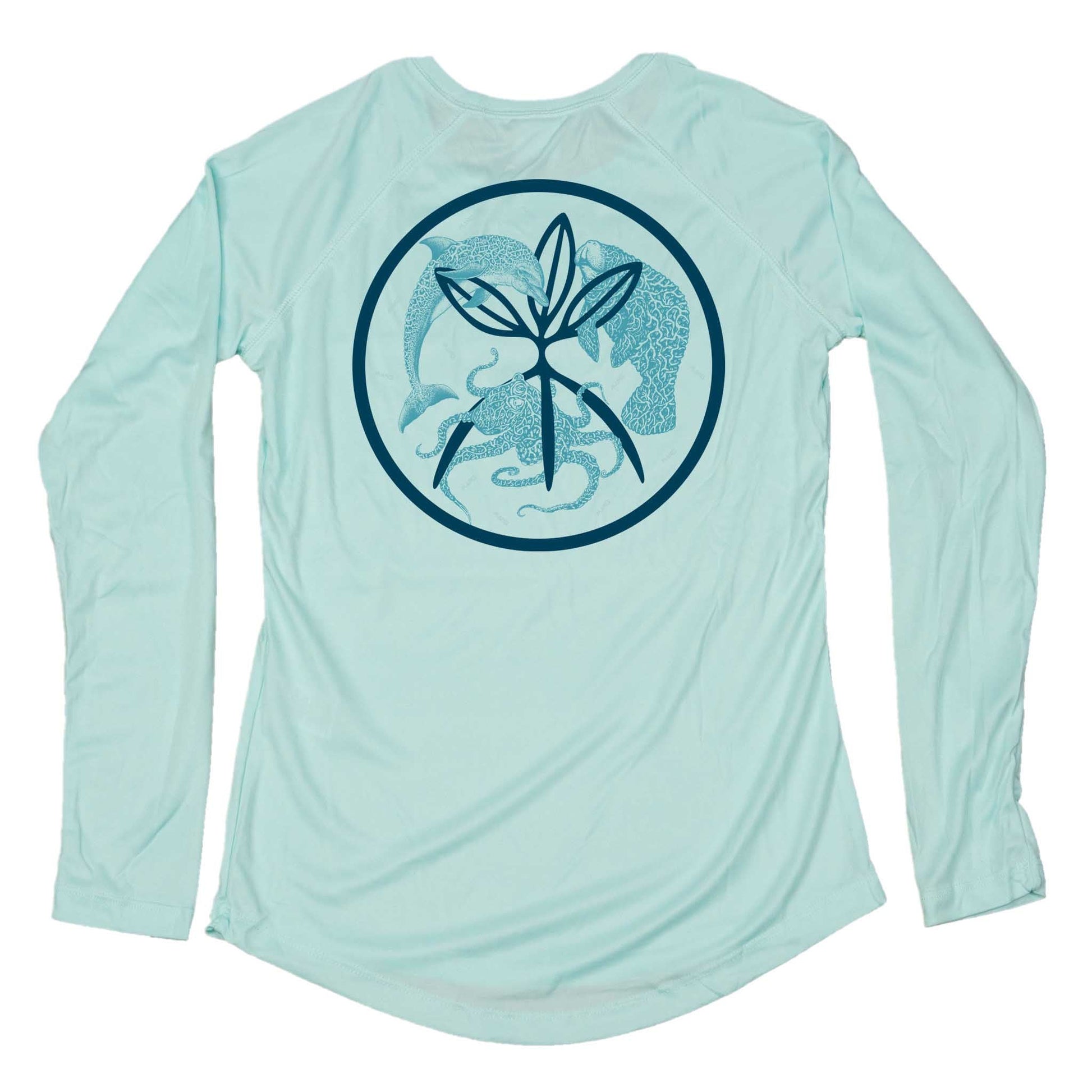 MANG Tri Leaf Fam MANG - Women's - LS - XS-Seagrass