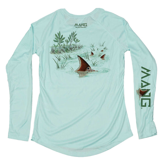 MANG Tailing Redfish MANG - Women's - LS - XS-Seagrass