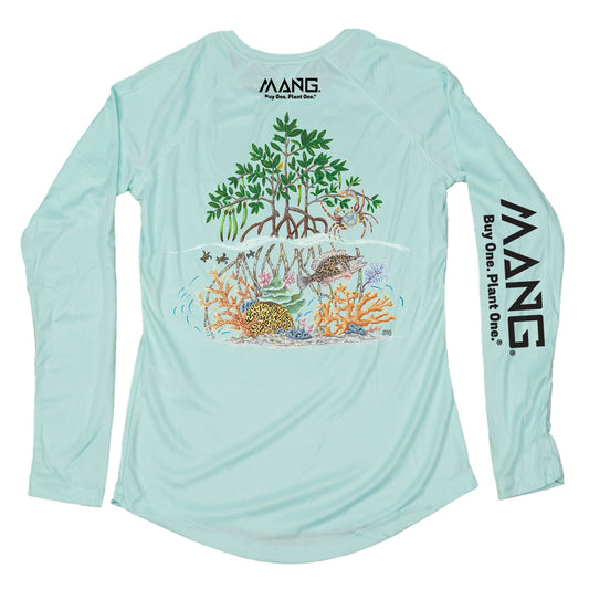 MANG Raise The Reef MANG - Women's - LS - XS-Seagrass