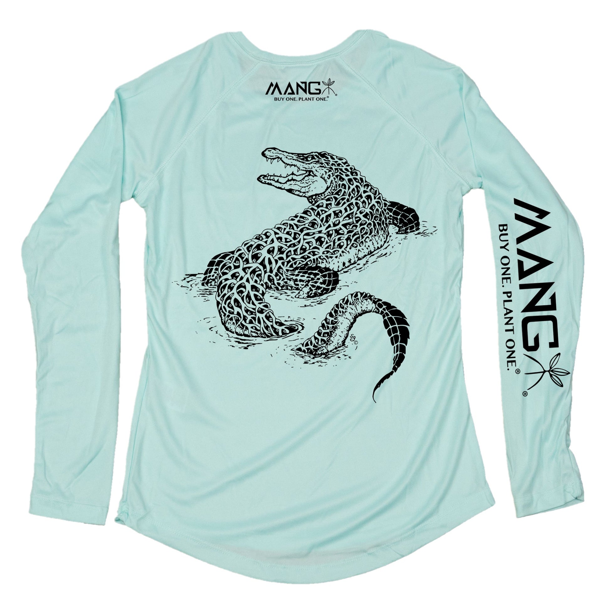 MANG Gator MANG - Women's - LS - XS-Seagrass