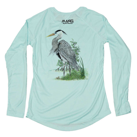 MANG Blue Heron MANG - Women's - LS - XS-Seagrass