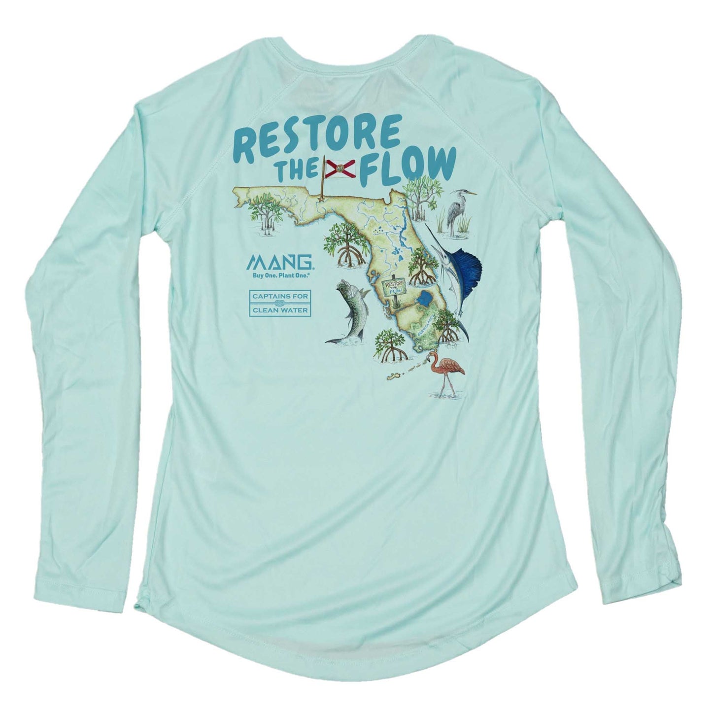 MANG Restore the Flow 2.0 - Women's - LS - XS-Seagrass