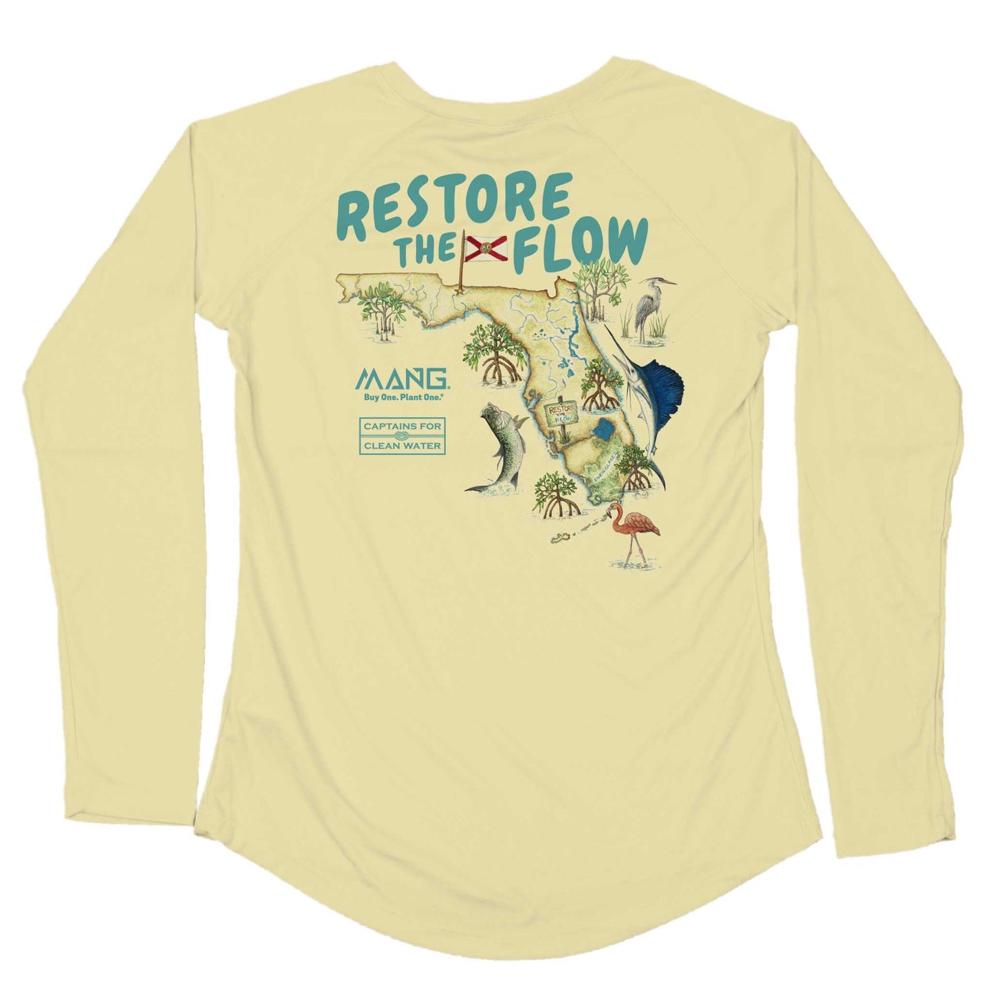 MANG Restore the Flow 2.0 - Women's - LS - XS-Sunshine Yellow