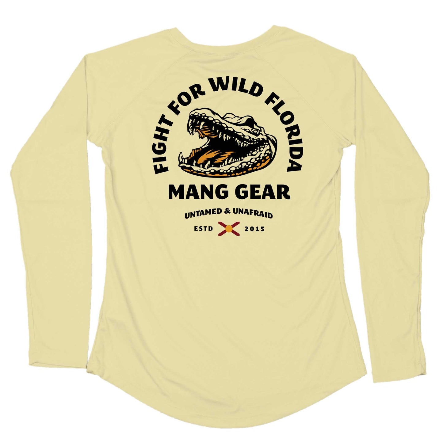 MANG Fight For Wild Florida - Women's - LS - XS-Sunshine Yellow