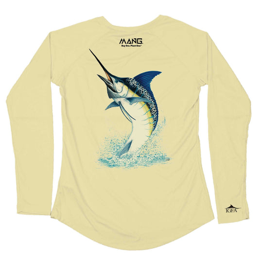 MANG IGFA Blue Marlin MANG - Women's - LS - XS-Sunshine Yellow