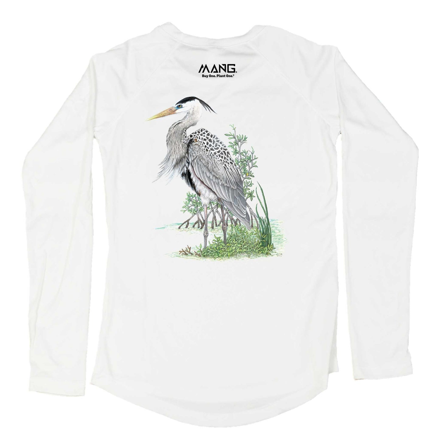 MANG Blue Heron MANG - Women's - LS - XS-White