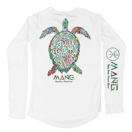 MANG Planting Hope Turtle Women's LS - XS-White