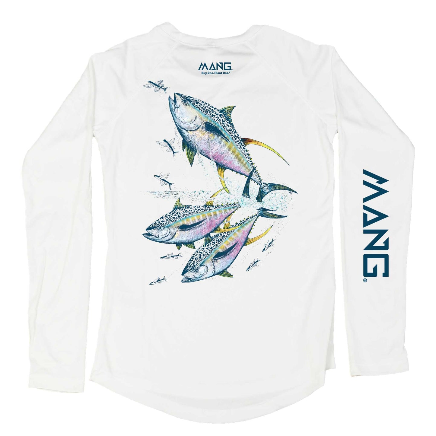 MANG Yellowfin Tuna MANG - Women's - LS - XS-White