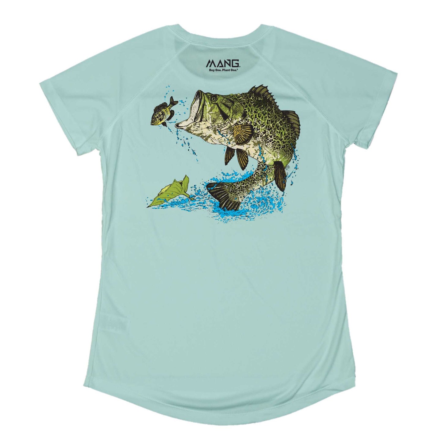 MANG Largemouth Bass MANG - Women's - SS - XS-Seagrass