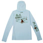 MANG Tailing Redfish Eco Hoodie - Women's - XS-Arctic Blue