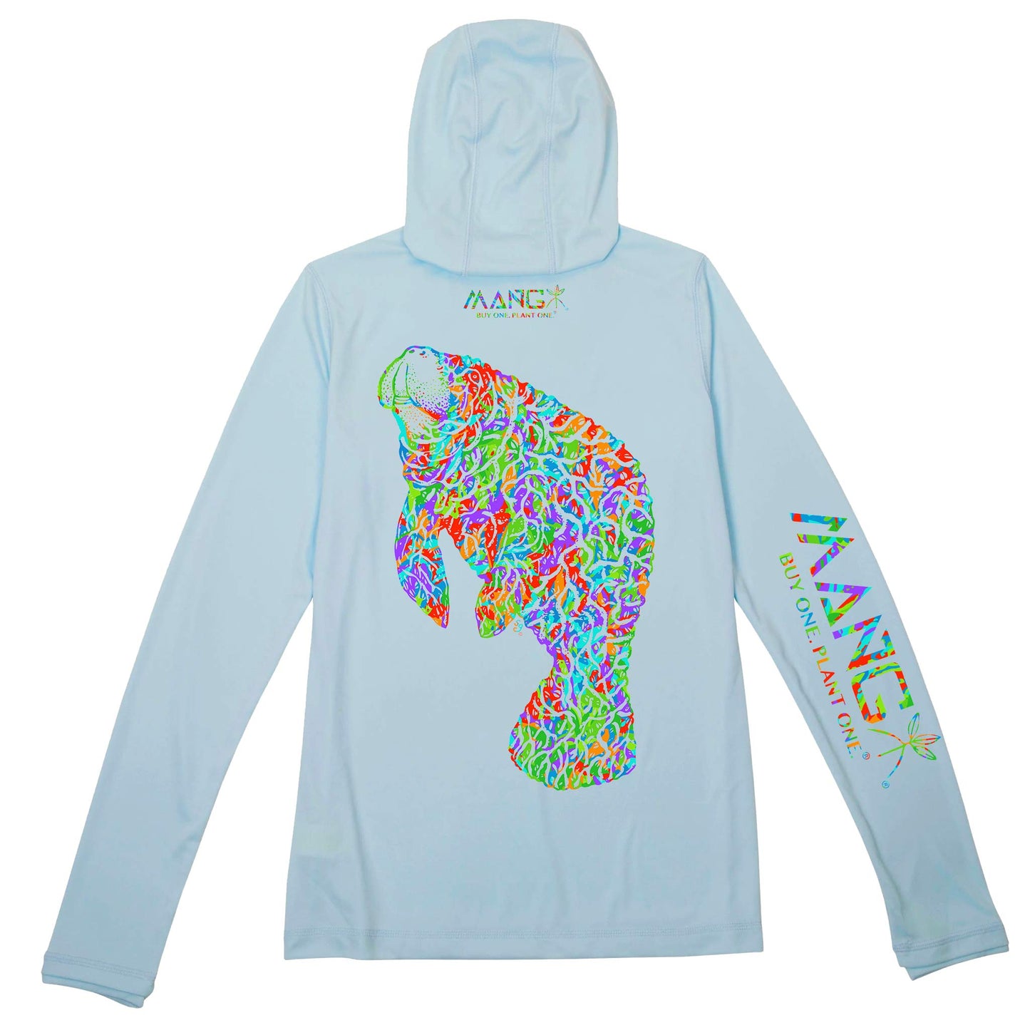 MANG Bimini Twist Mangatee Eco Hoodie - Women's - XS-Arctic Blue