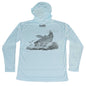 MANG Striped Bass MANG - Youth - Hoodie - YXS-Arctic Blue