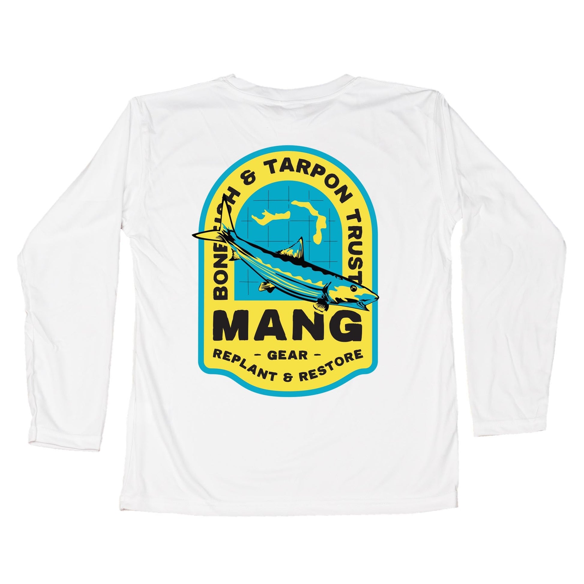 MANG Bahamas Restoration Bonefish - Youth - YS-White